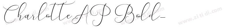 CharlotteAP Bold字体转换